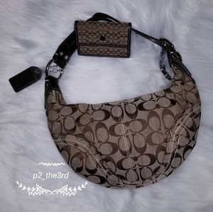 Coach bag & card minder set